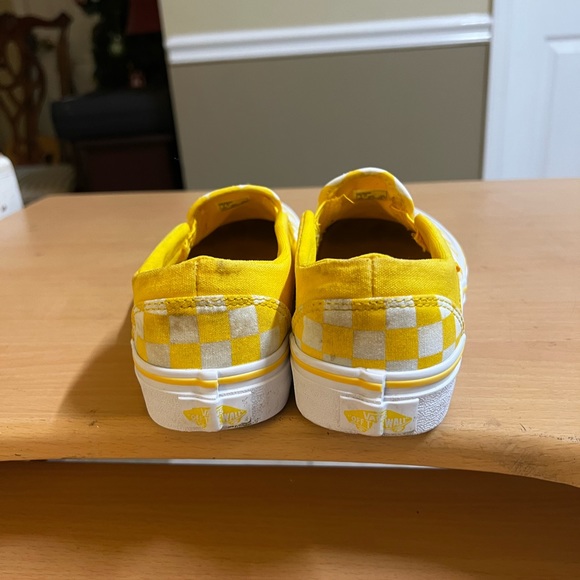 Vans Yellow check Slip on Sneakers women 7 - Picture 7 of 9